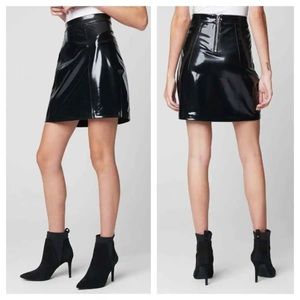 Blank NYC Shiny vinyl skirt